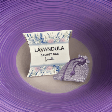 LAVANDULA fragrance sachet bag for wardrobe and drawer with calming lavender scent.