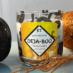 DEJA BOO limited edition soy wax candle with a gourmet, luxurious scent