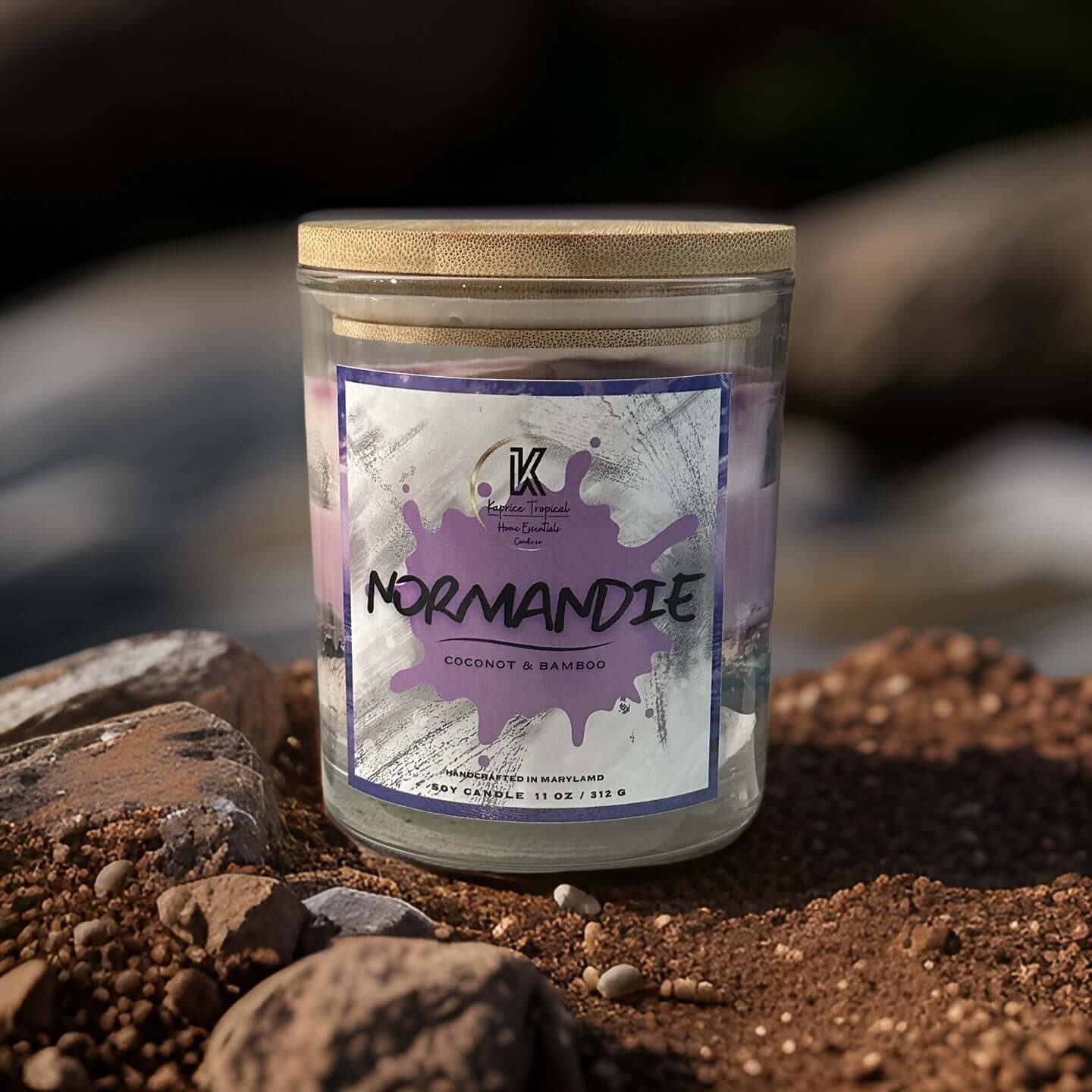 NORMANDIE scented candle with tranquil floral fragrance for relaxation