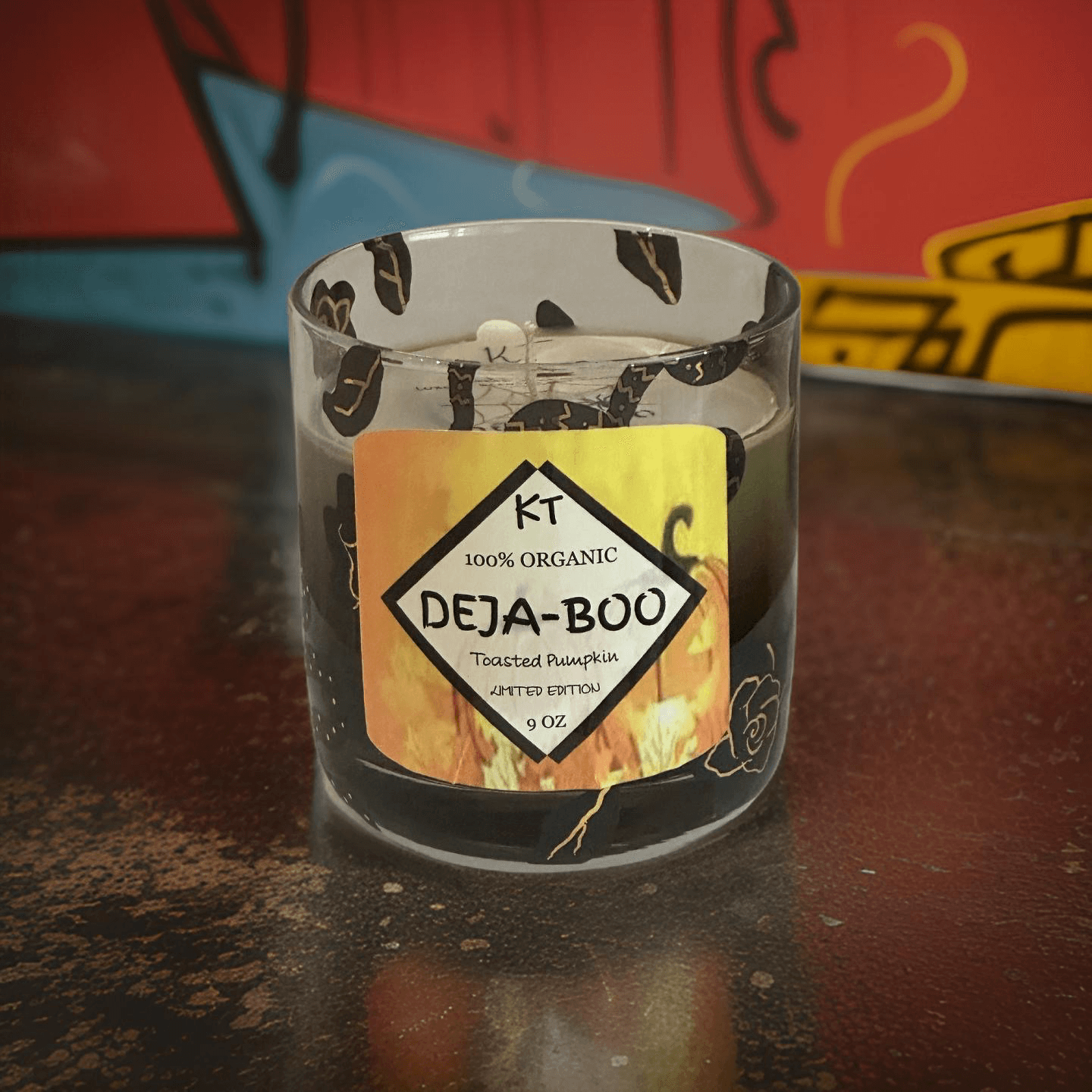 DEJA BOO soy wax candle offering a unique, limited edition gourmet fragrance