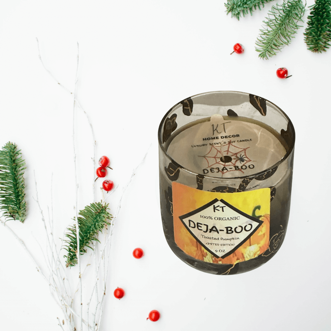 DEJA BOO soy wax candle with a rich, gourmet scent for a premium experience