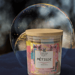 PETILLE scented candle in glass jar with luxurious aroma for home ambiance