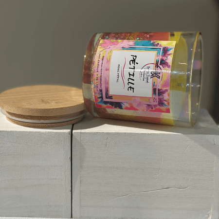 Luxury Radiance candle with clean-burning soy wax