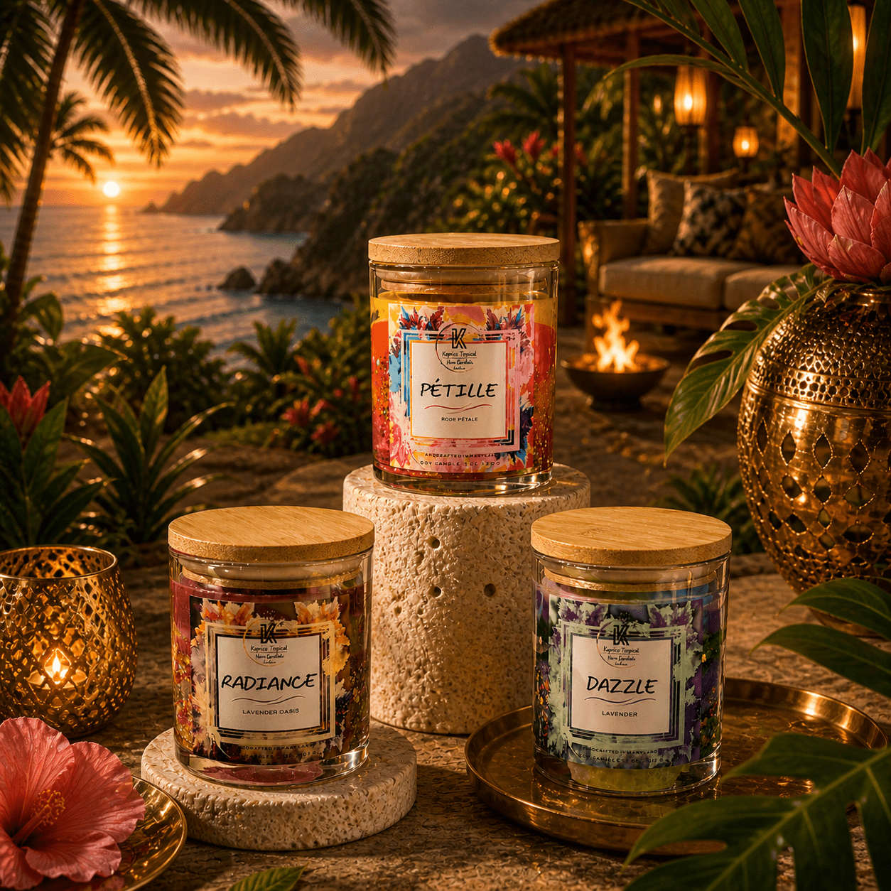 Radiant Glow Archive Collection Bundle - Kaprice Tropical Candle Co.