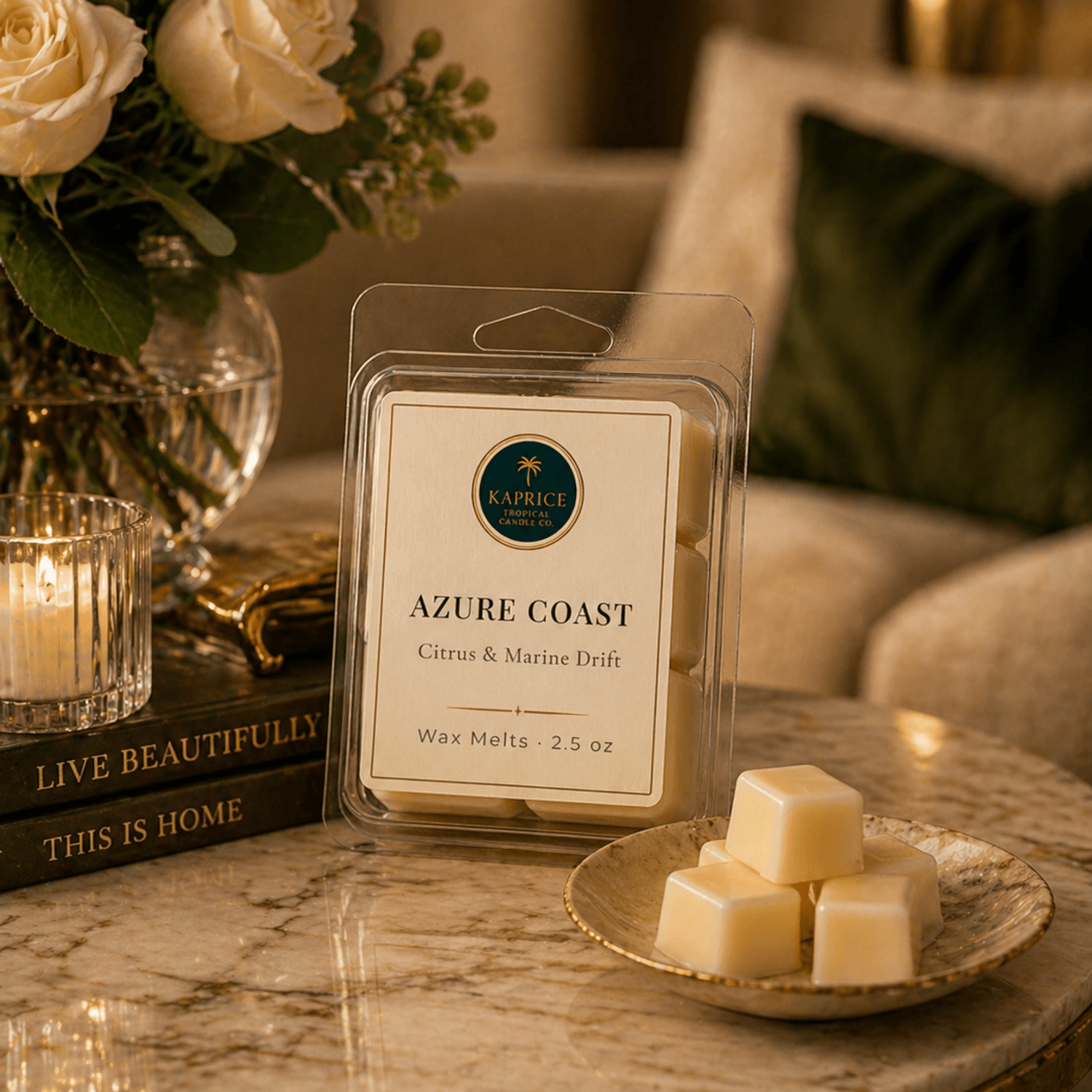 Azure Coast Wax Melt - Kaprice Tropical Candle Co.