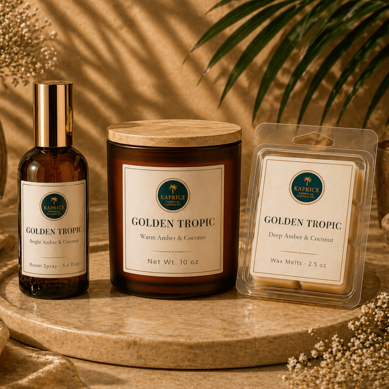 Golden Tropic — Atmosphères Bundle - Kaprice Tropical Candle Co.