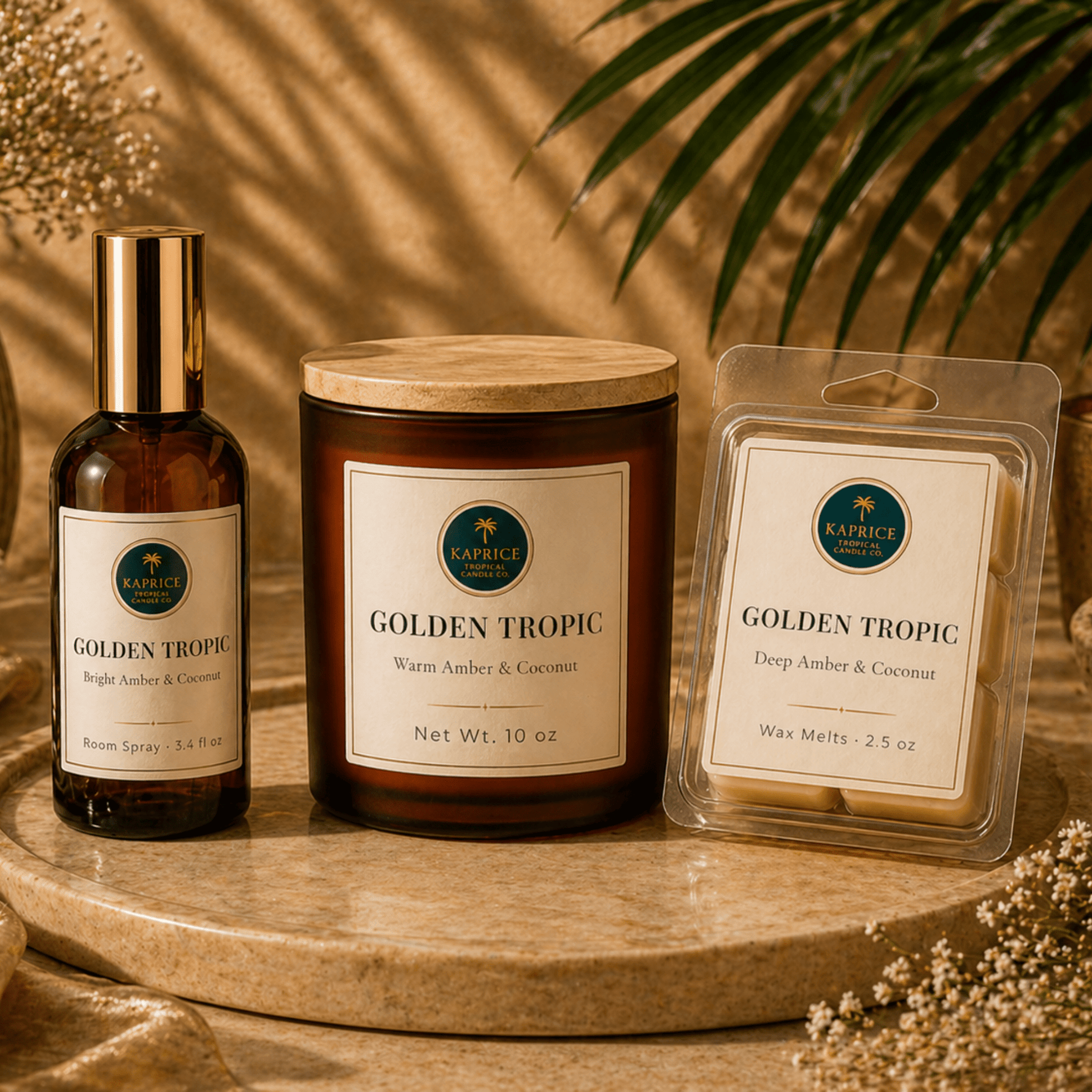 Golden Tropic — Atmosphères Bundle - Kaprice Tropical Candle Co.
