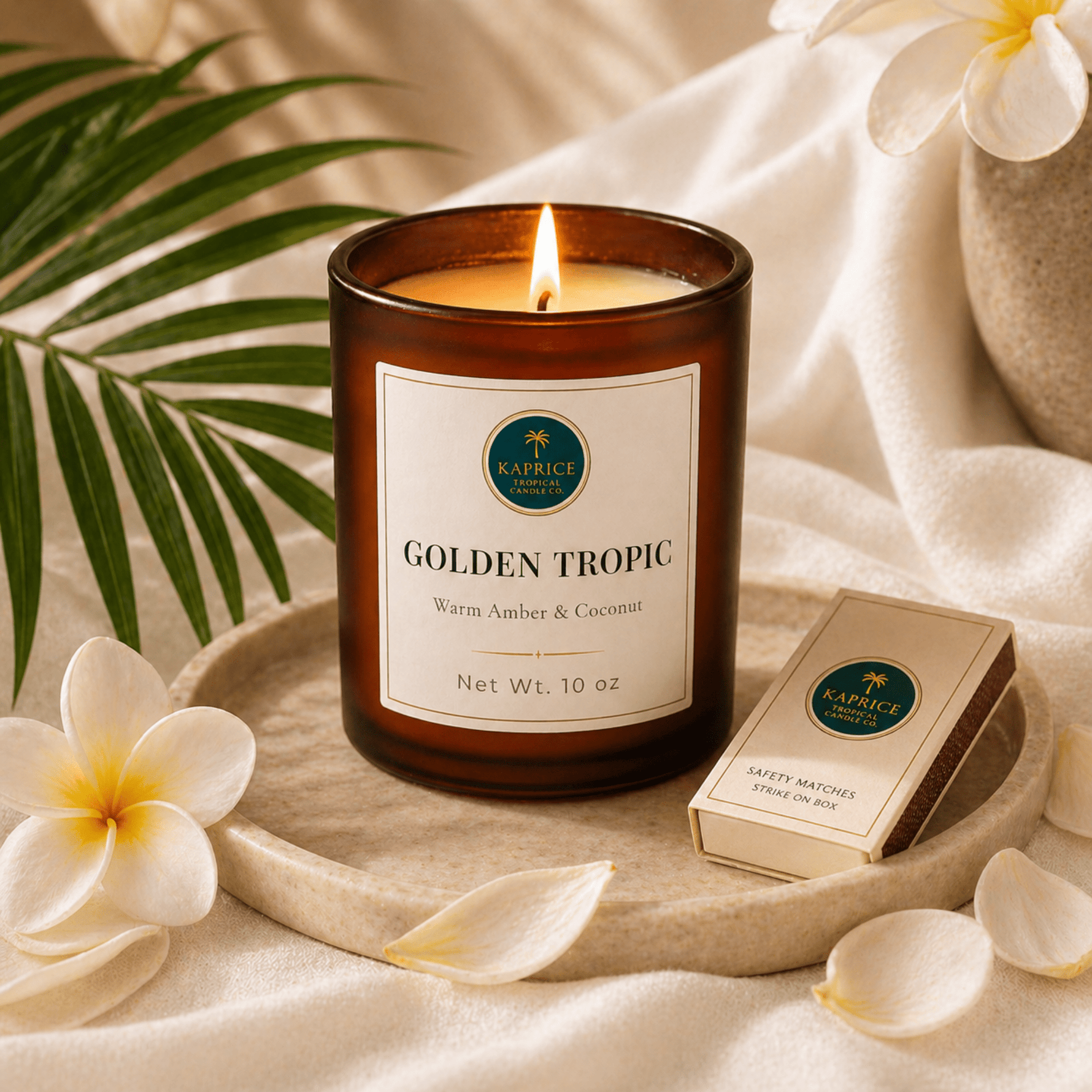 Golden Tropic Candle - Kaprice Tropical Candle Co.