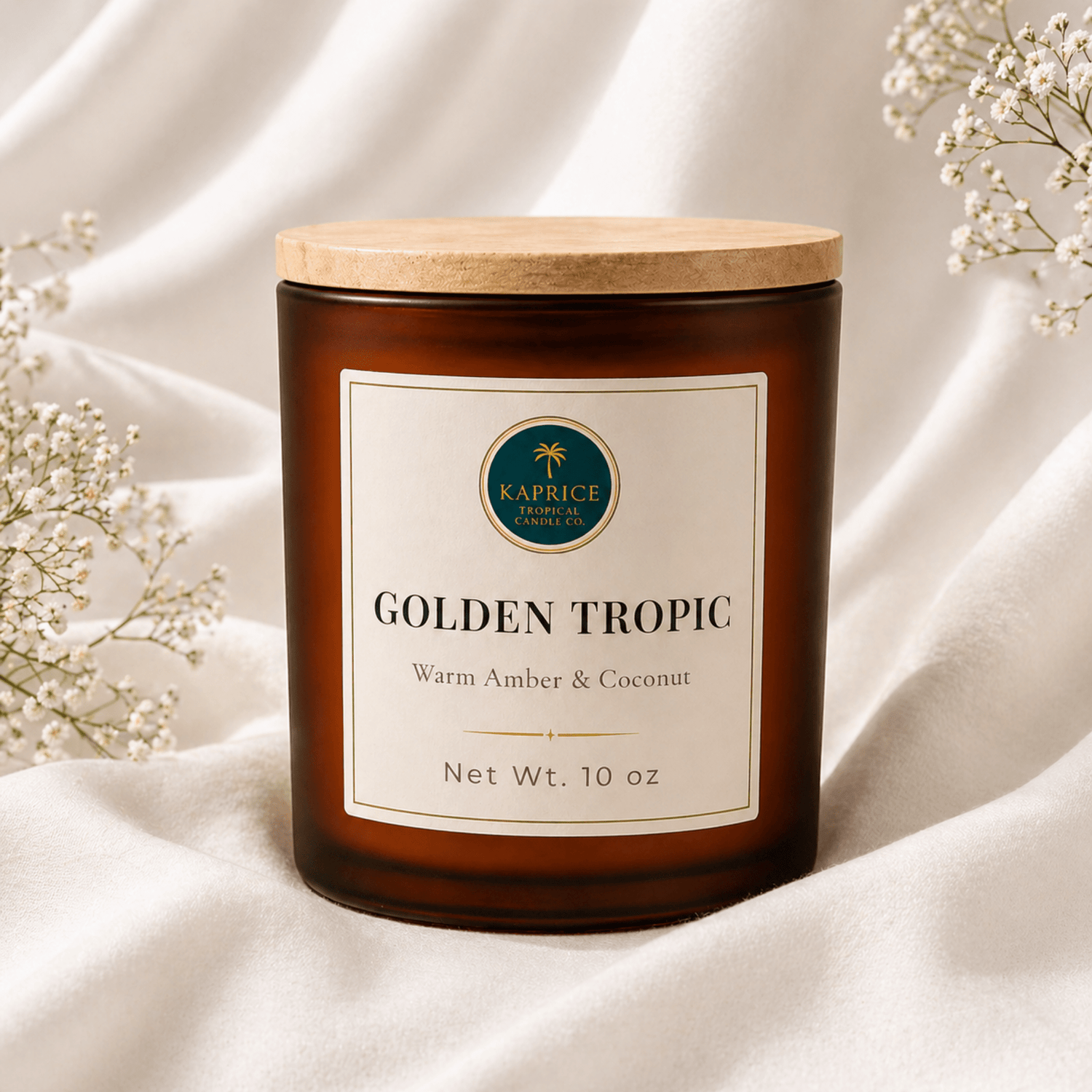 Golden Tropic Candle - Kaprice Tropical Candle Co.