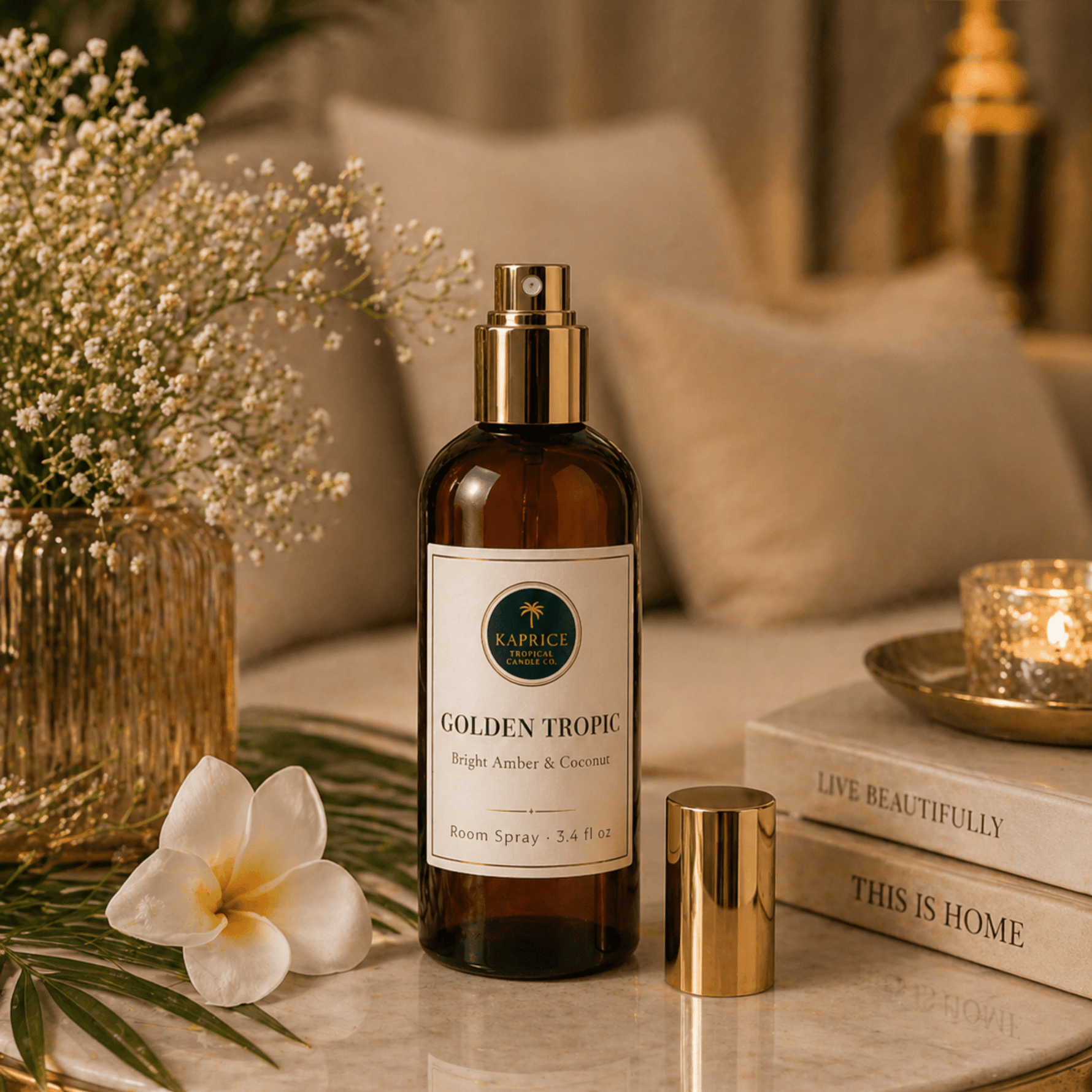 Golden Tropic Room Spray - Kaprice Tropical Candle Co.