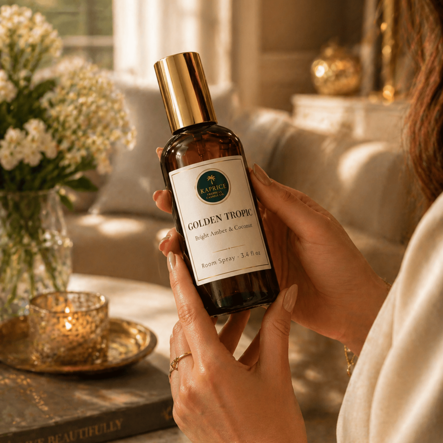 Golden Tropic Room Spray - Kaprice Tropical Candle Co.