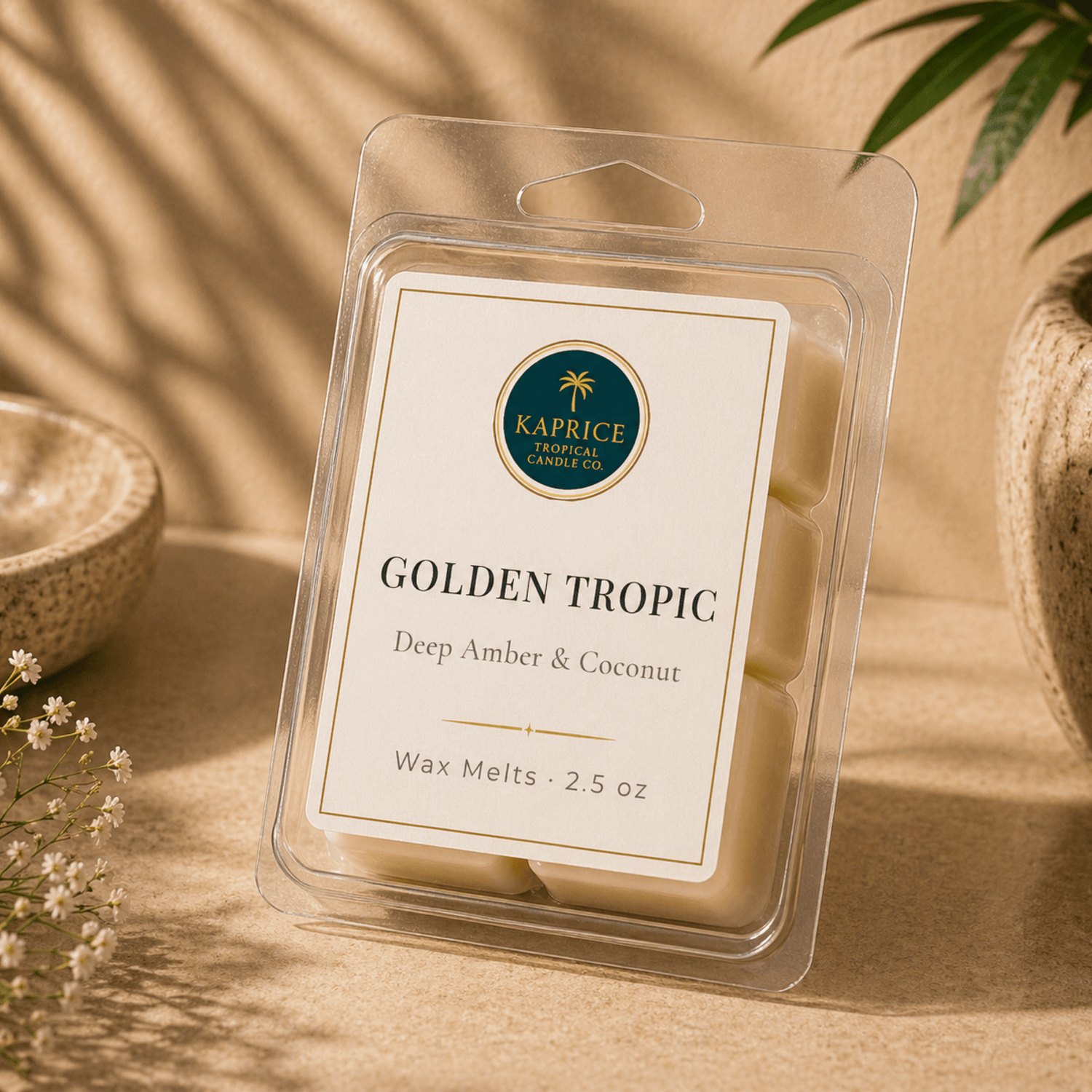 Golden Tropic Wax Melt - Kaprice Tropical Candle Co.