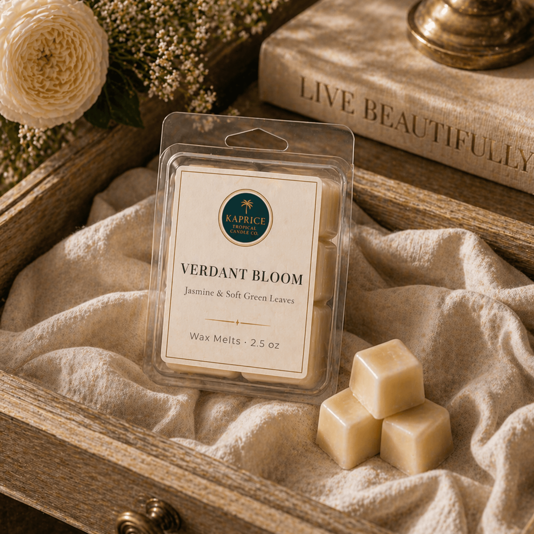Verdant Bloom Wax Melt - Kaprice Tropical Candle Co.